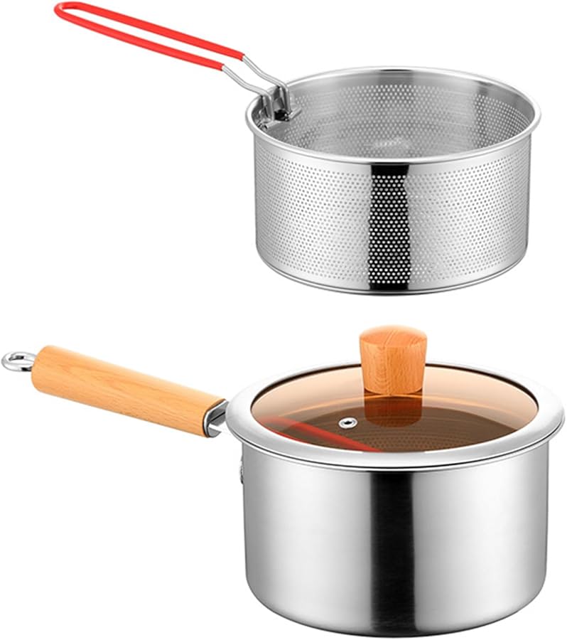 Stainless Steel Electric Deep Fryer With Oil Filter Permanent Construction Safe Kitchen Use - Image 1
